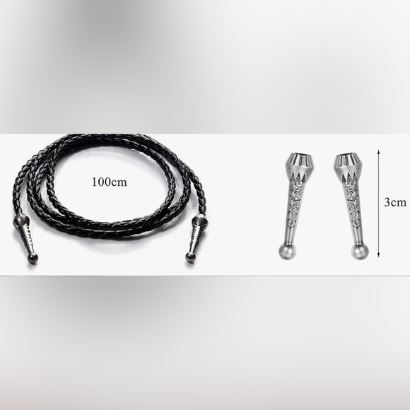 Western Wolf Bolo Tie - Picture 5 of 5